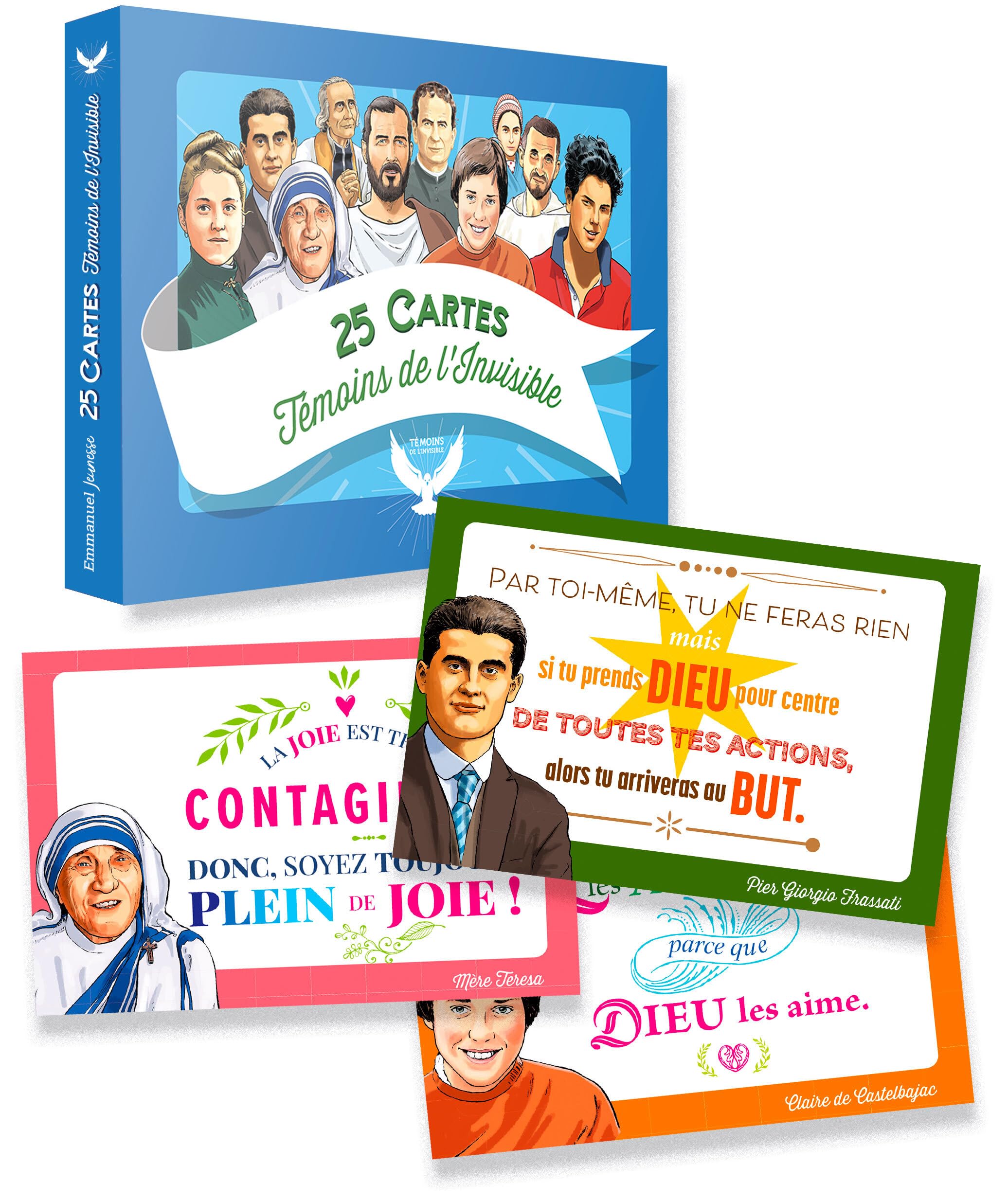 Cartes « Témoins de l'invisible »: 25 cartes avec citations inspirantes book
