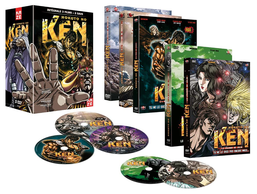 Hokuto no Ken-L'intégrale des 3 Films + 2 OAV dvd
