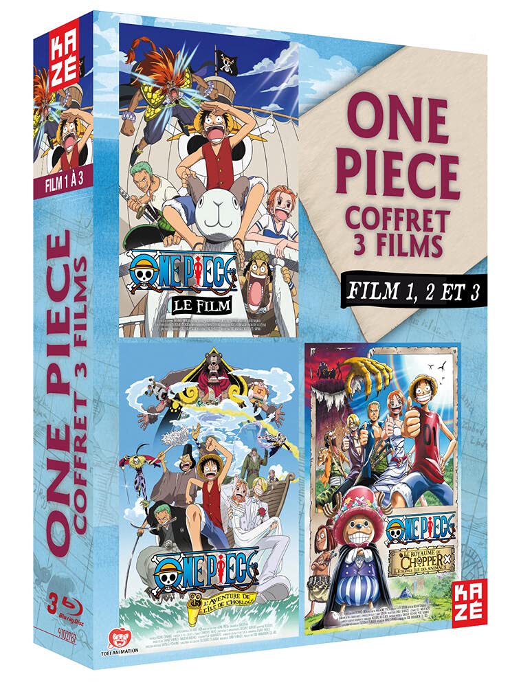 One Piece-Le Film 1, 2 et 3 dvd