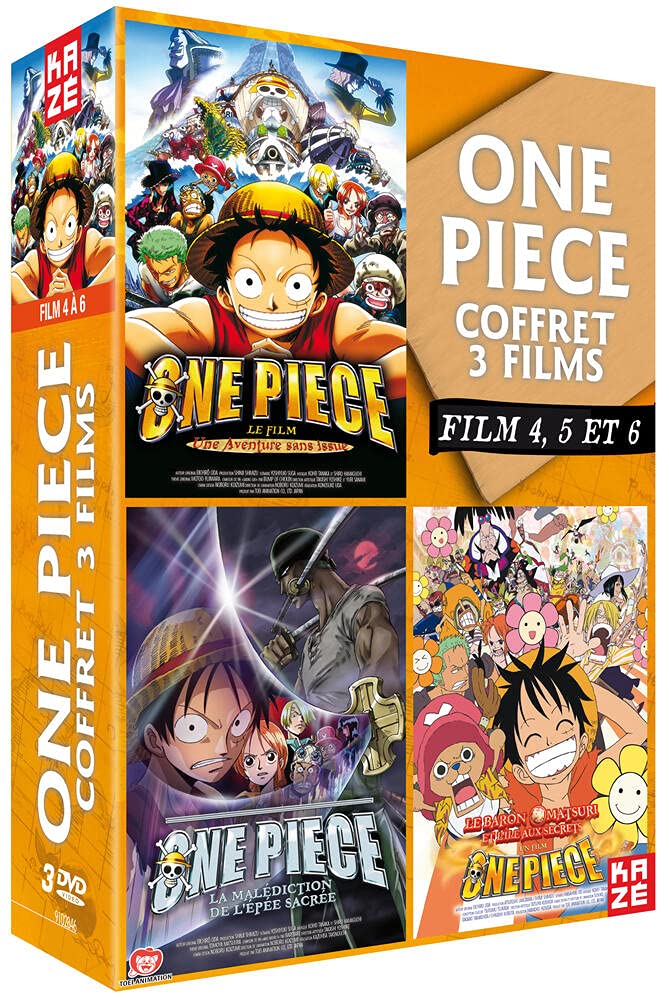 One Piece - Le Film 4, 5 et 6 dvd