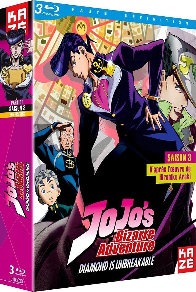 JoJo's Bizarre Adventure-Saison 3 : Diamond is Unbreakable, Box 1/2 dvd