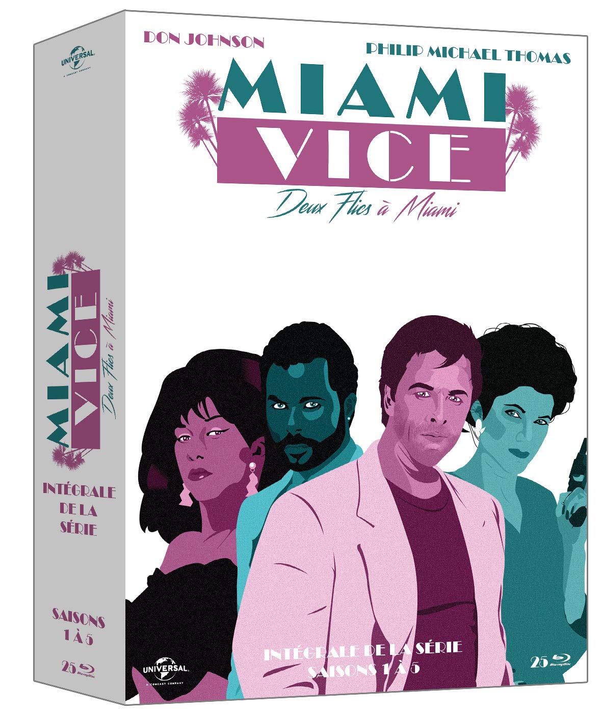 Edition française officielle - Miami Vice - Deux flics à Miami - L'Intégrale - Coffret 25 Blu-ray Box sets