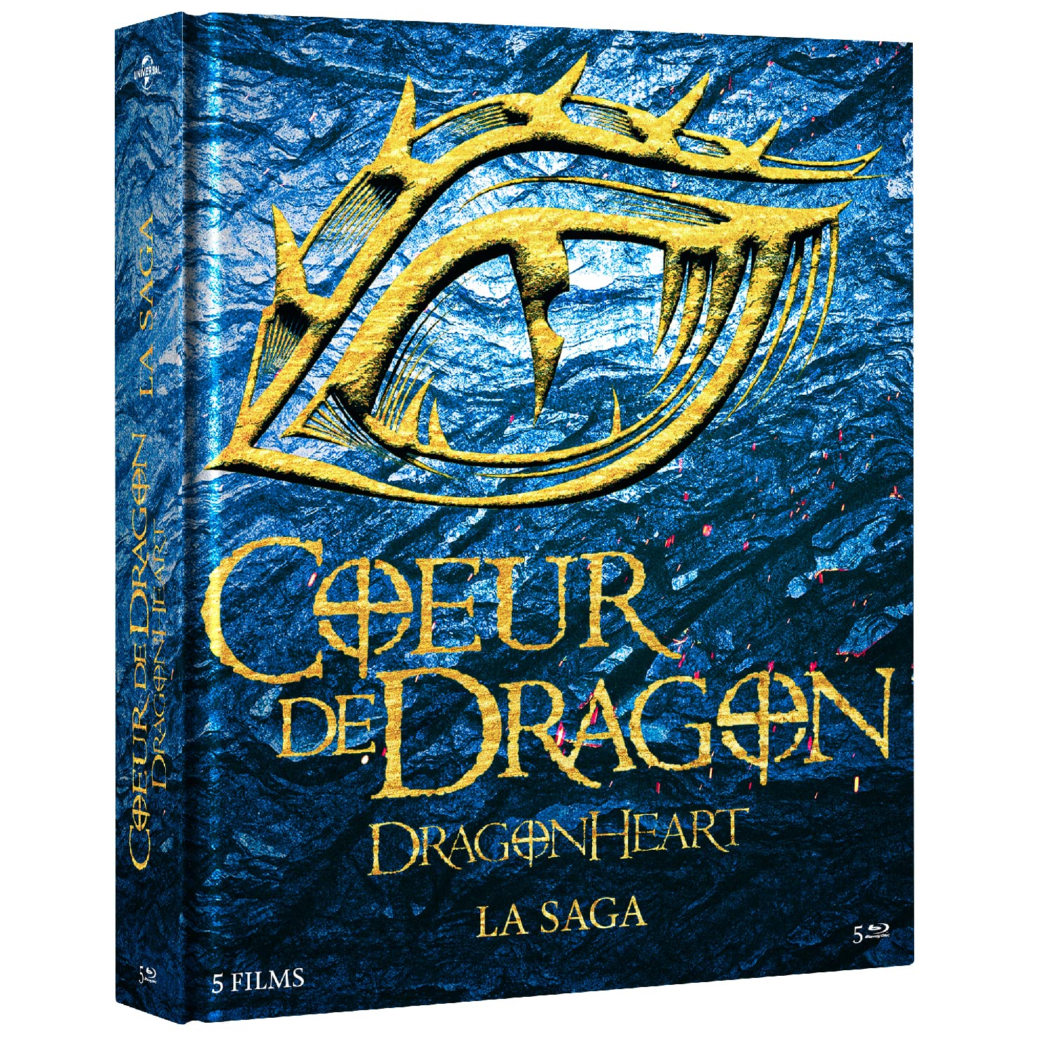 Edition française officielle - Coeur de Dragon - DragonHeart - L'intégrale 5 films - Mediabook 5 Blu-ray Movies