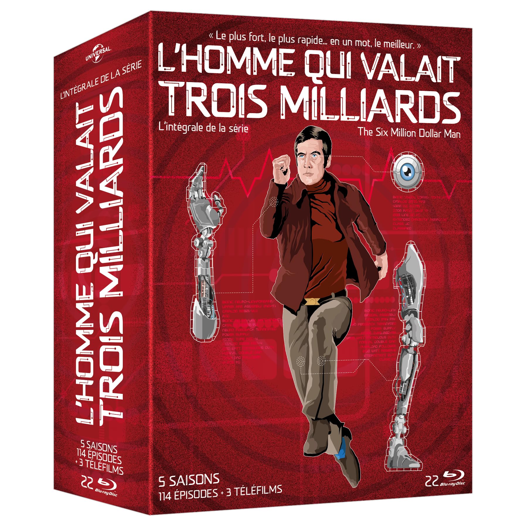 Edition française officielle - L'Homme qui valait trois milliards – L’intégrale 22 blu-ray + livret 96 pages Box sets