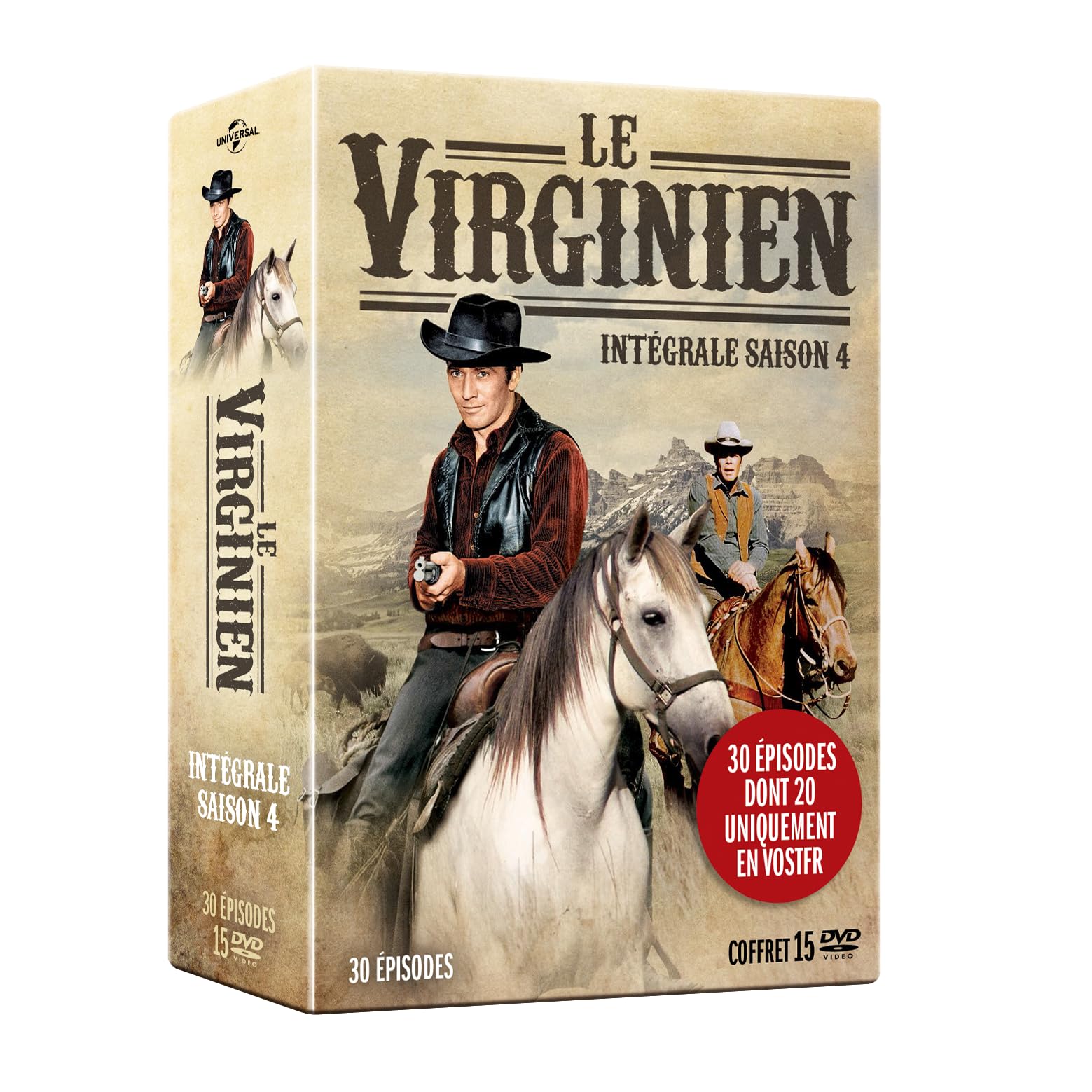 Edition française officielle - Le Virginien - Intégrale saison 4 - Coffret 15 DVD dvd