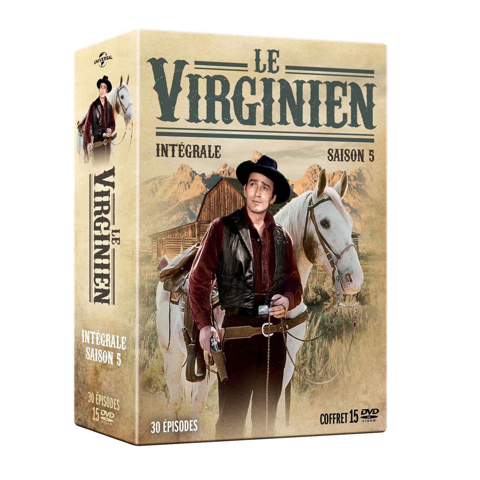 Edition française officielle - Le Virginien - Intégrale saison 5 - Coffret 15 DVD dvd