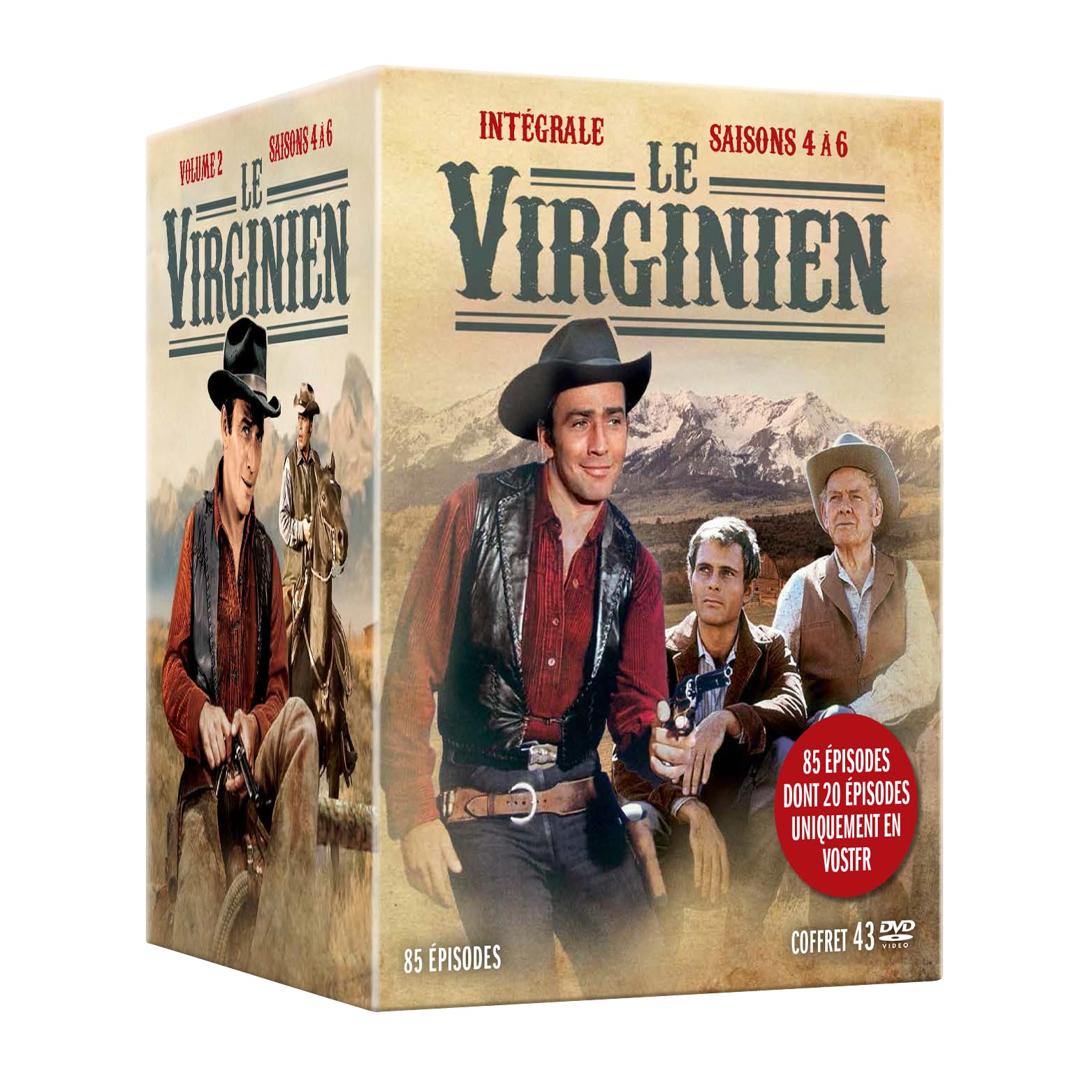 Edition française officielle - Le Virginien - L'intégrale volume 2 - Saisons 4 à 6 - Coffret 43 DVD Box sets