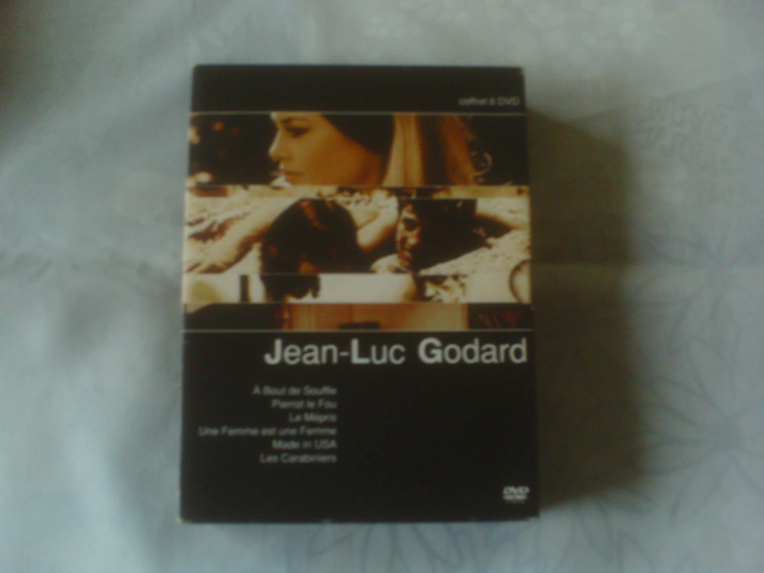 Coffret Jean-Luc Godard 6 DVD : A bout de souffle / Pierrot le fou / Le mépris / Une femme est une femme / Made in USA / Les carabiniers Movies