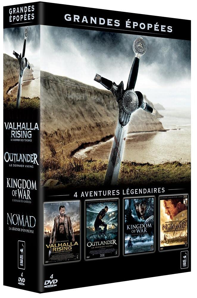Grandes épopées-Coffret-Valhalla Rising + Outlander + Kingdom of War + Nomad dvd