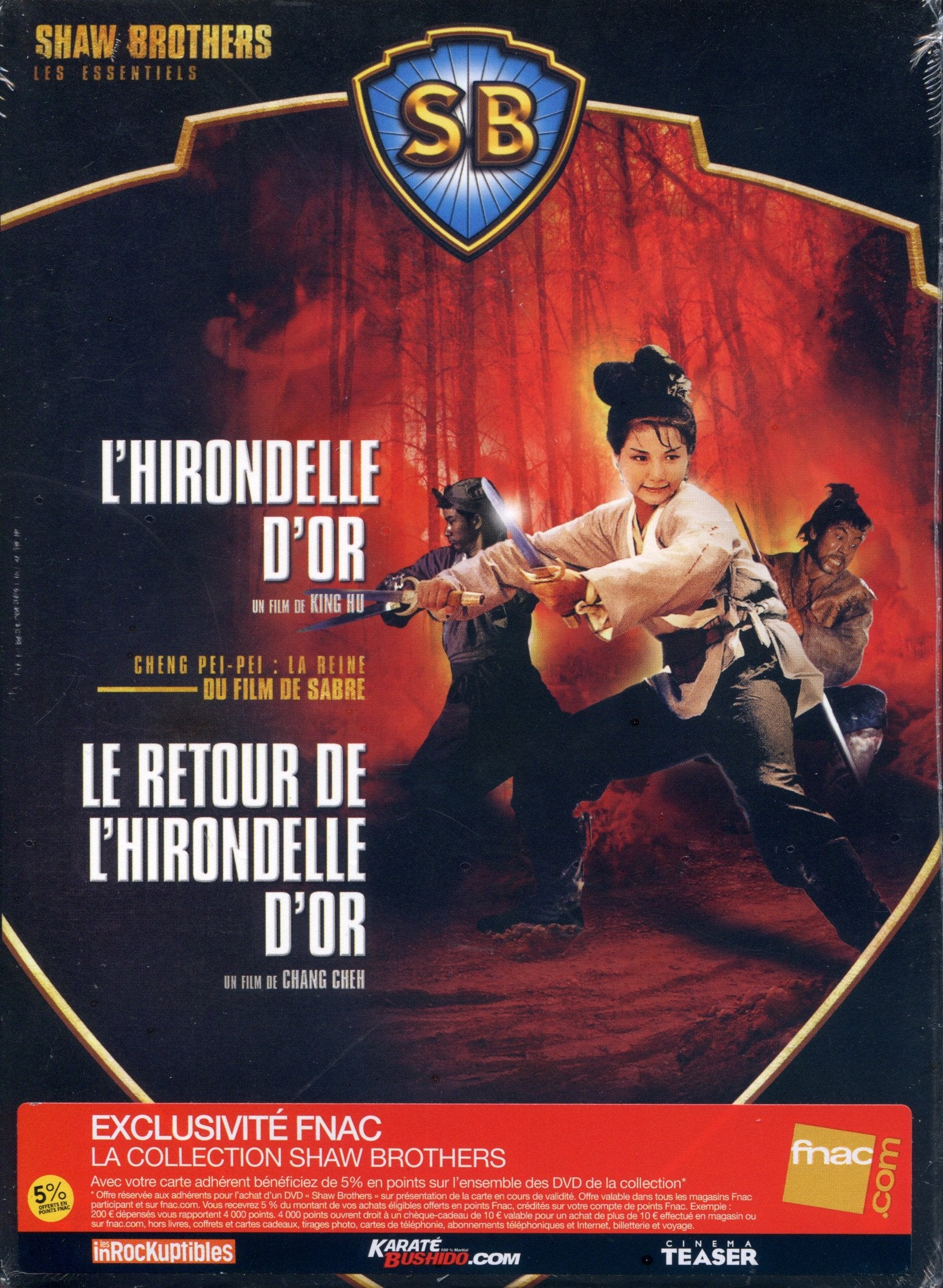 Coffret Shaw Brothers-Cheng Pei : la Reine du Film de Sabre-L'hirondelle Retour de l'hirondelle d'or Movies