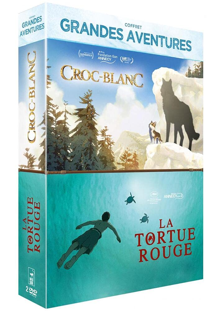 Coffret grandes aventures 2 films : la tortue rouge ; croc-blanc Films