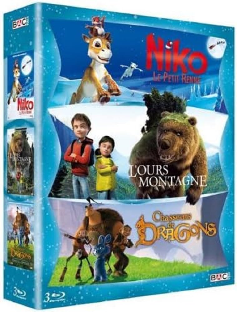 Aventure Animation : NIKO Le Petit Renne l'ours Montagne Chasseurs de Dragons dvd
