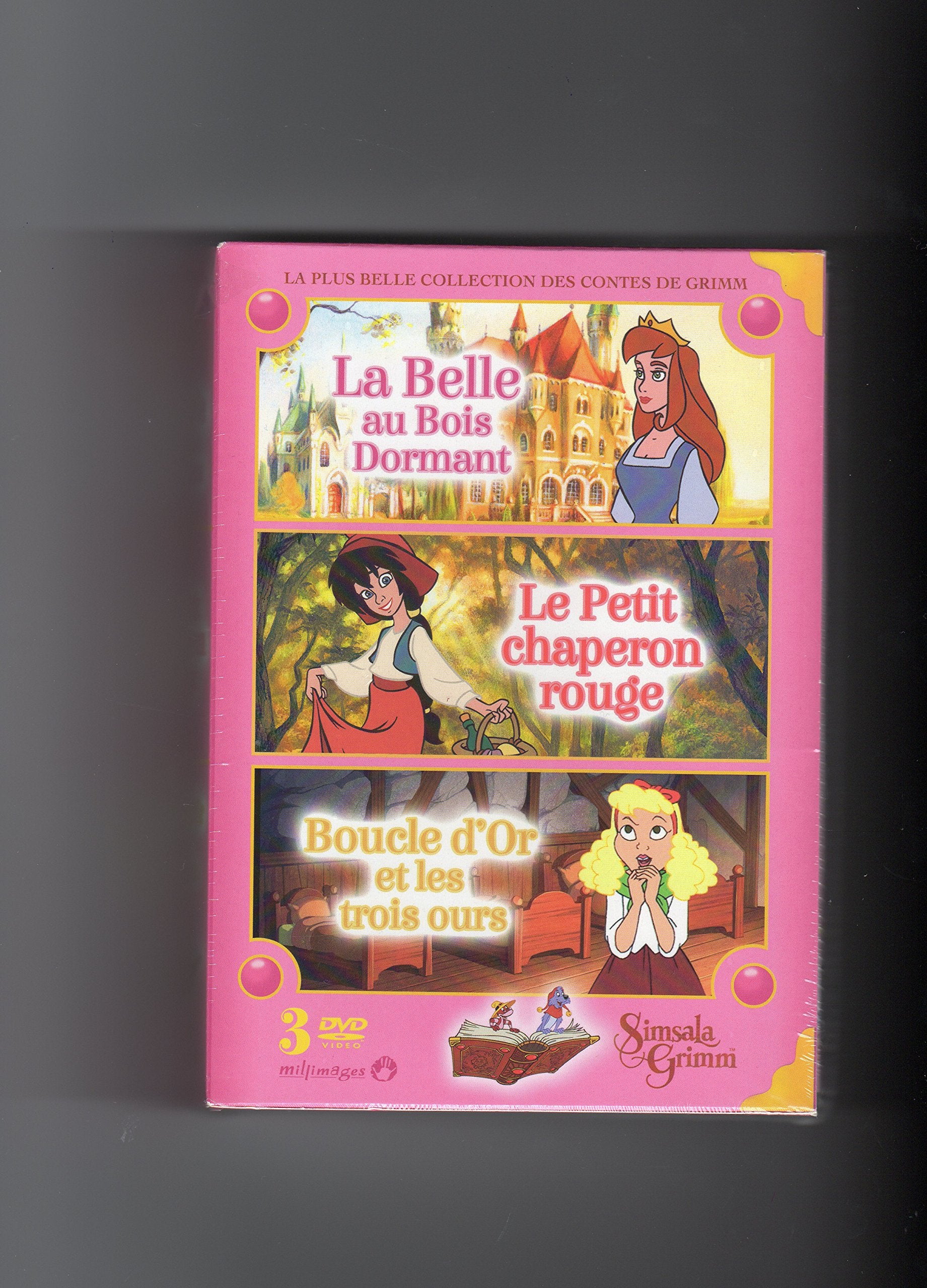 Simsala Grimm - Coffret Fille : La Belle au Bois Dormant + Le Chaperon Rouge + Boucle d'Or dvd