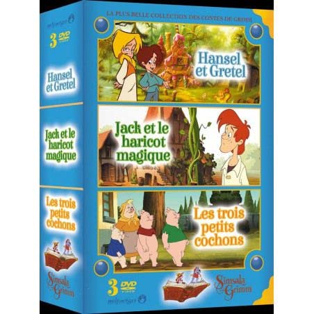 Simsala Grimm - Coffret Garçon : Hansel et Gretel + Jack et le haricot magique + Les trois petits cochons dvd