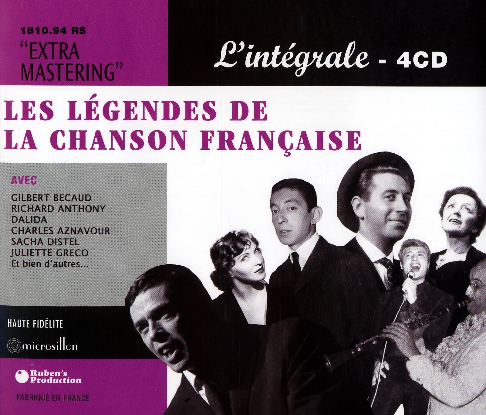 Les Légendes De La Chanson Française - L'Intégrale 4CD Books