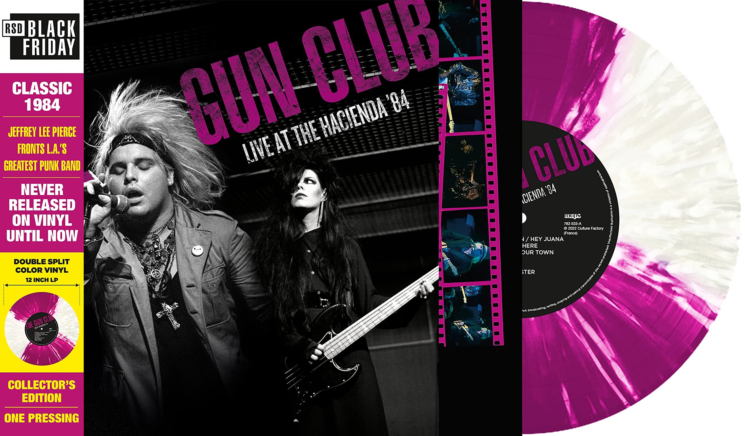 Live at The Hacienda '84-LP 30cm Quattro Effect Violet et Transparent Rock
