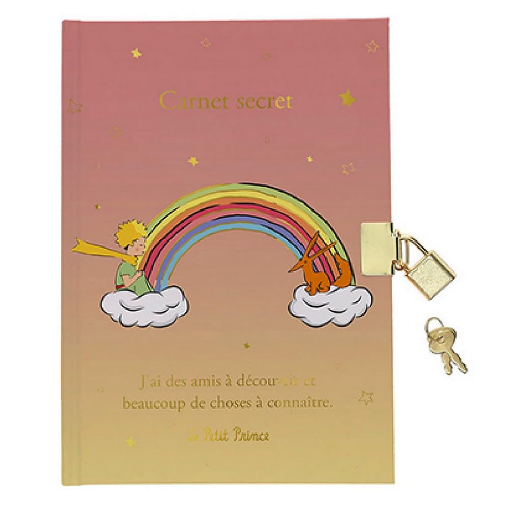 KIUB Carnet de notes secret Le Petit Prince dans l'arc-en-ciel (15,5x21,5cm) book