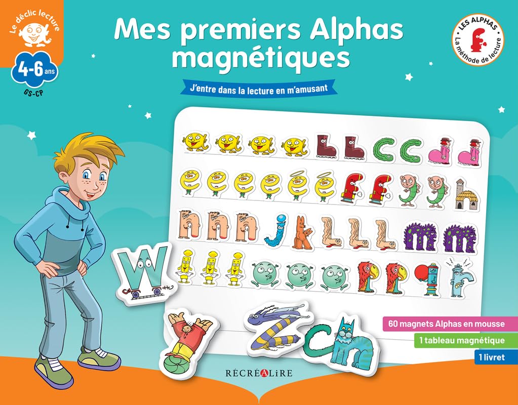 Mes premiers Alphas magnétiques déclic lecture book
