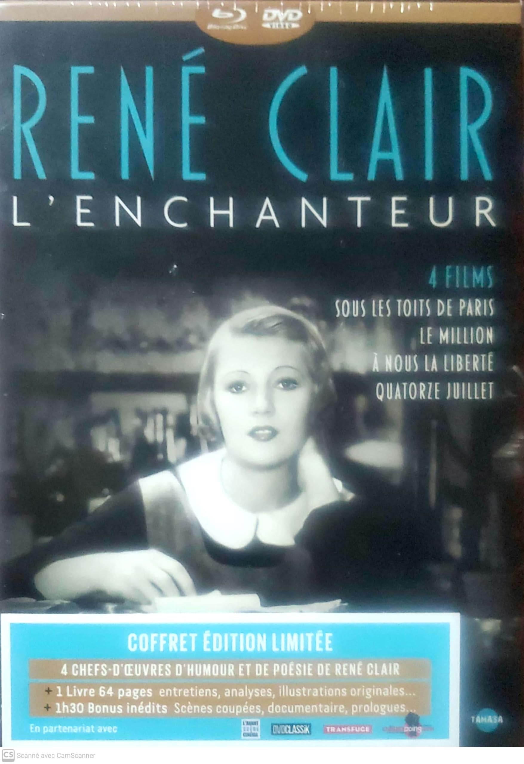 René Clair l'enchanteur-Coffret 4 Films : sous Les toits de Paris + Le Million + À Nous la liberté + Quatorze Juillet Movies