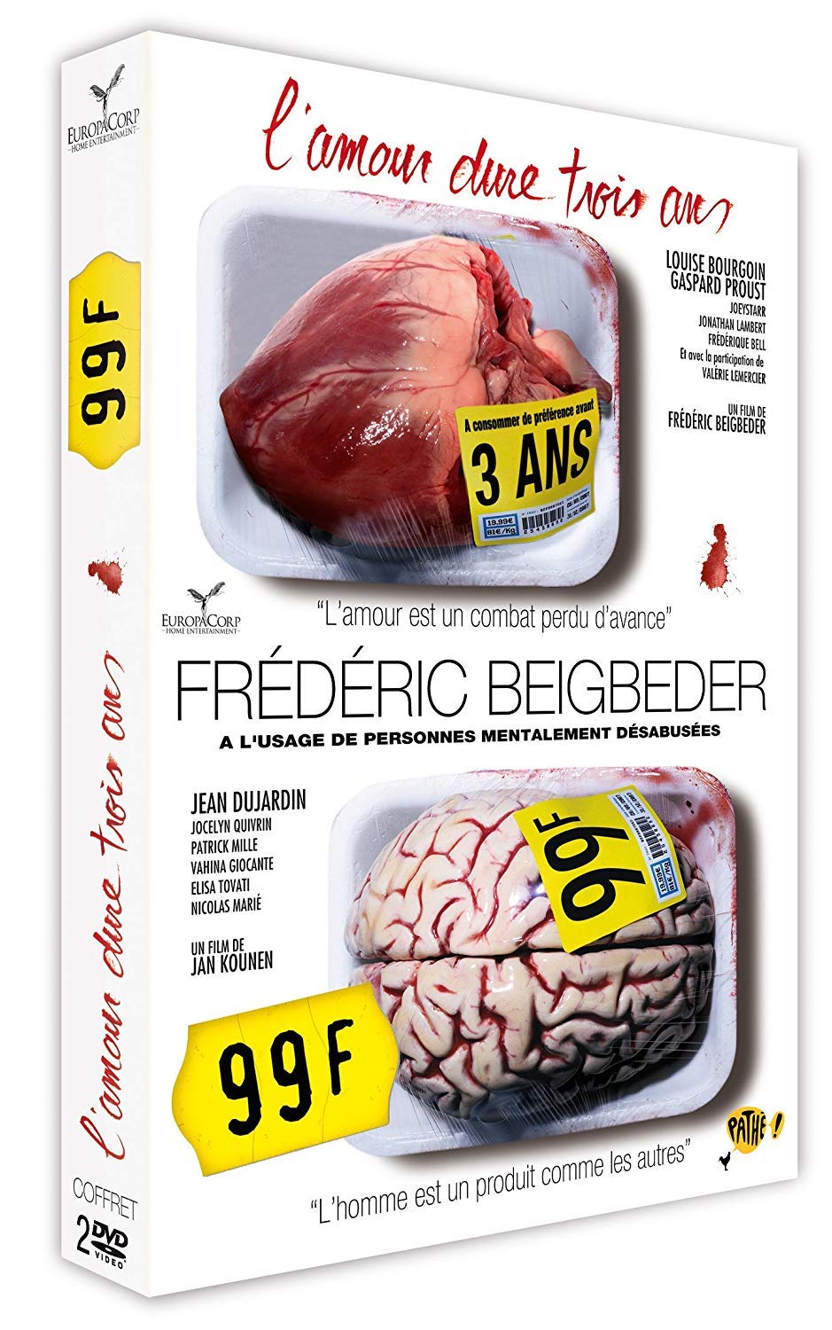Coffret Frédéric beigbeber : l'amour dure trois ans ; 99 francs Films