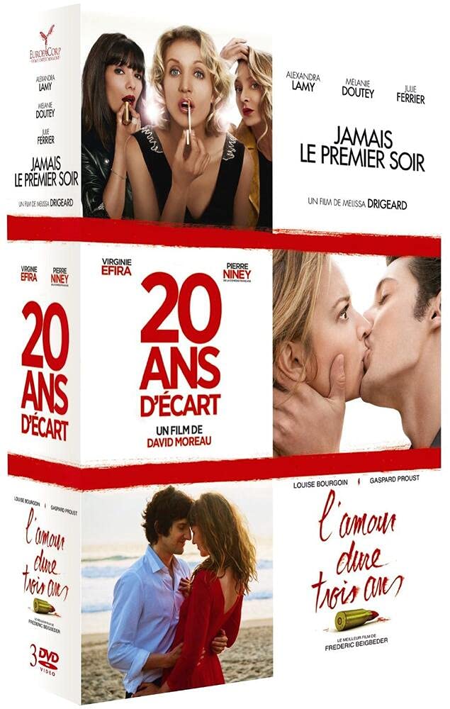 Coffret jamais le premier soir ; 20 ans d'écart ; l'amour dure trois ans Films
