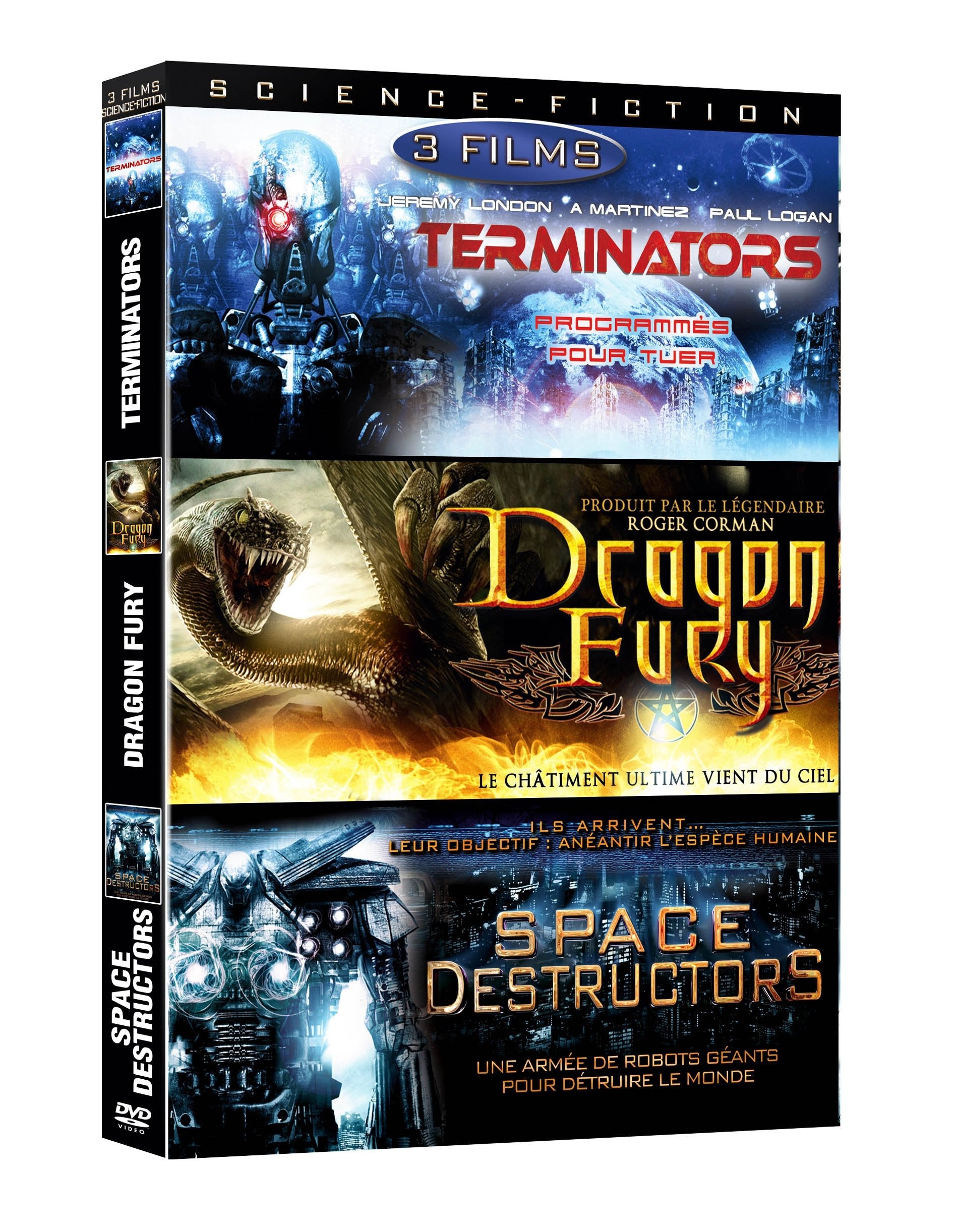 Coffret destruction : the terminators ; dragon fury ; space destructors Films