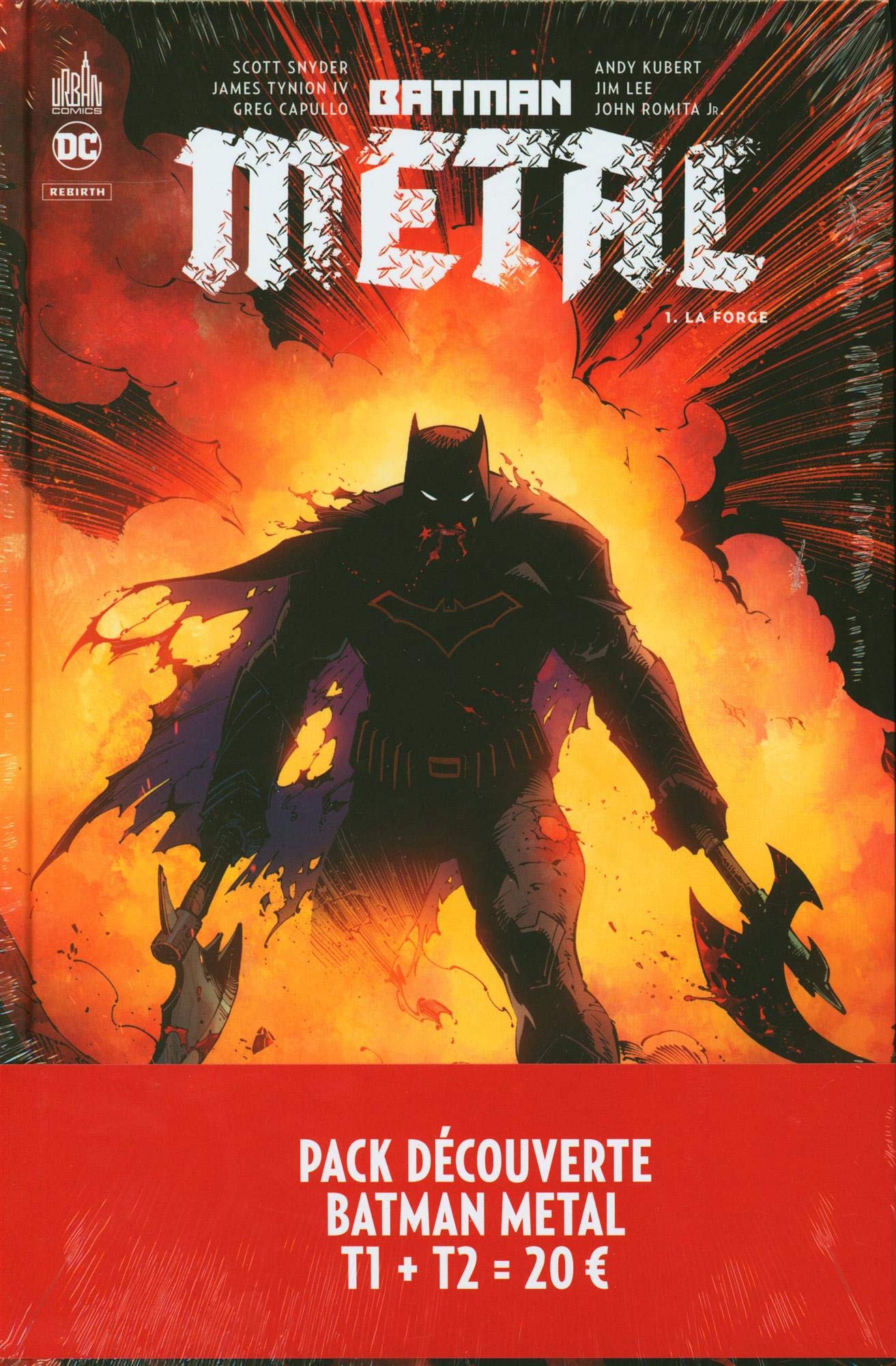 Pack découverte Batman Métal T1 + T2 offert book