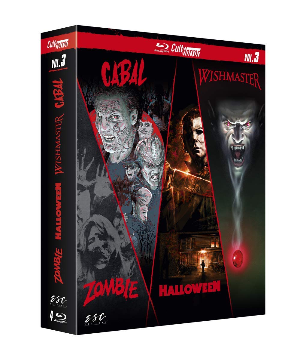 Cult'horror n° 3 : zombie + halloween + wishmaster + cabal Films