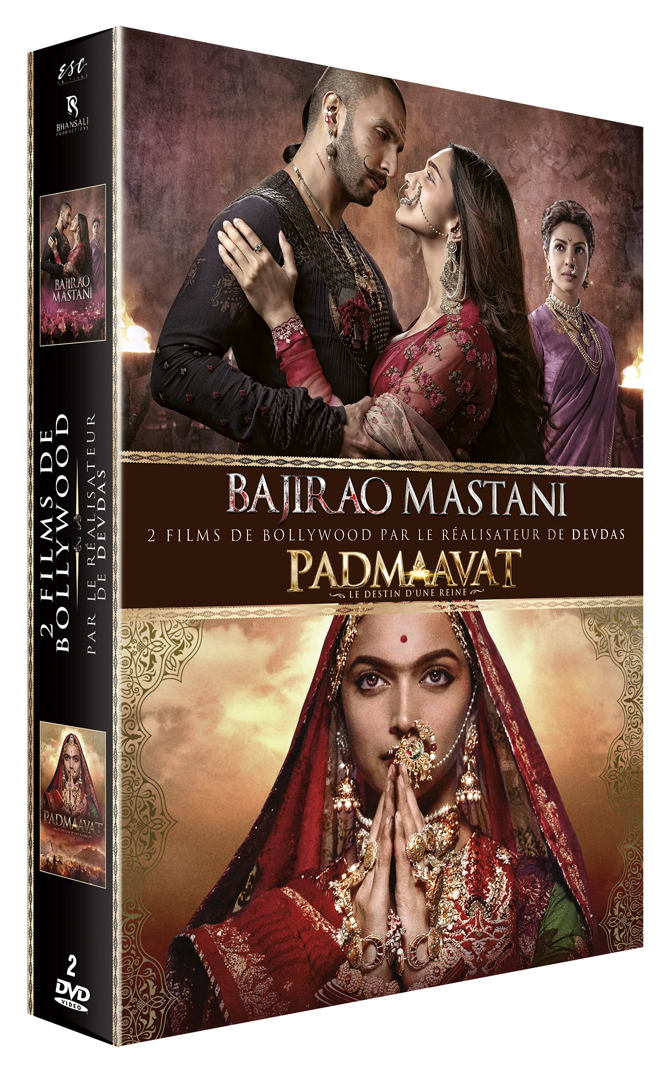 Blockbusters de bollywood - coffret 2 films : bajirao mastani + padmaavat Films