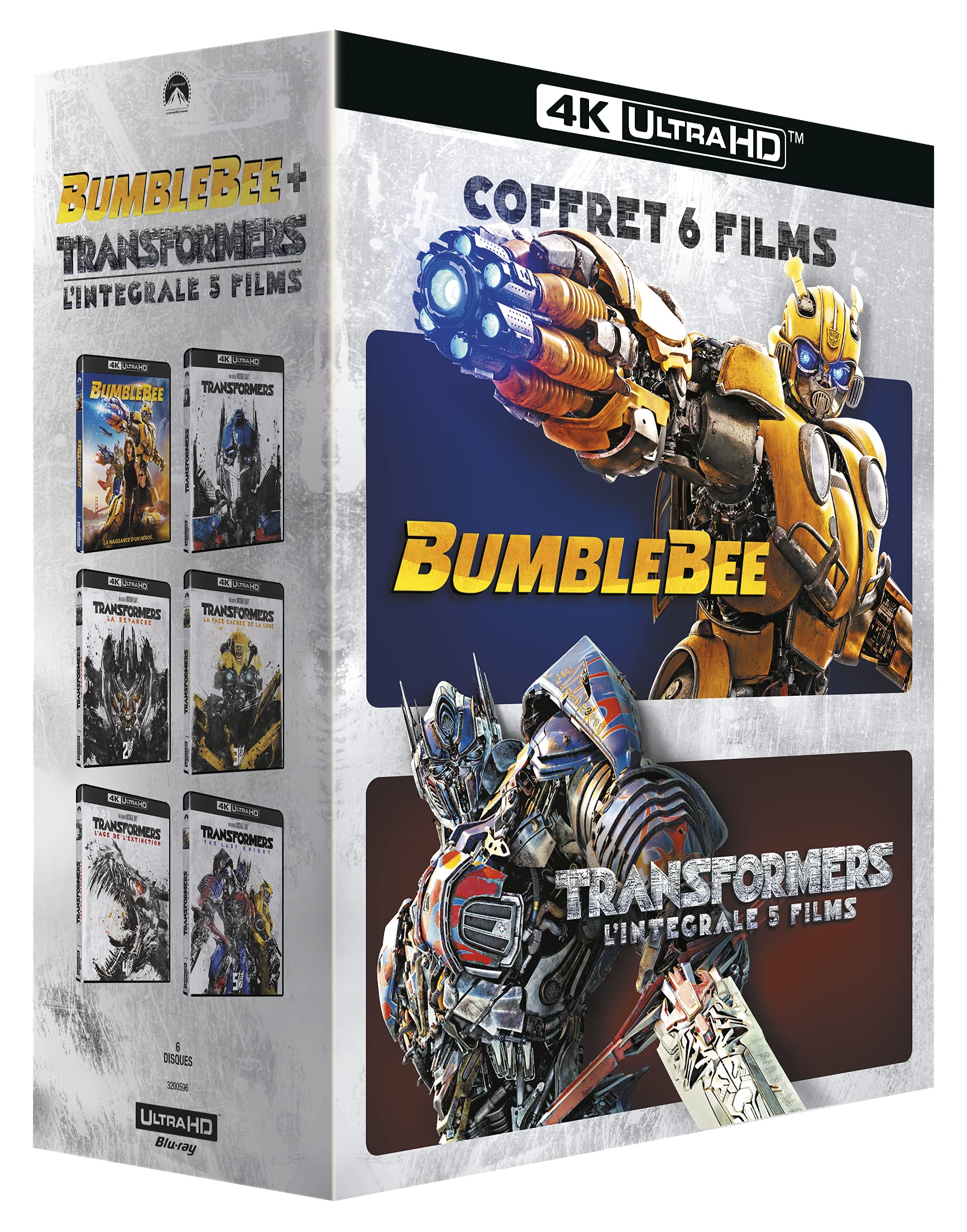Transformers - l'intégrale 5 films + bumblebee 4k Ultra-HD Films