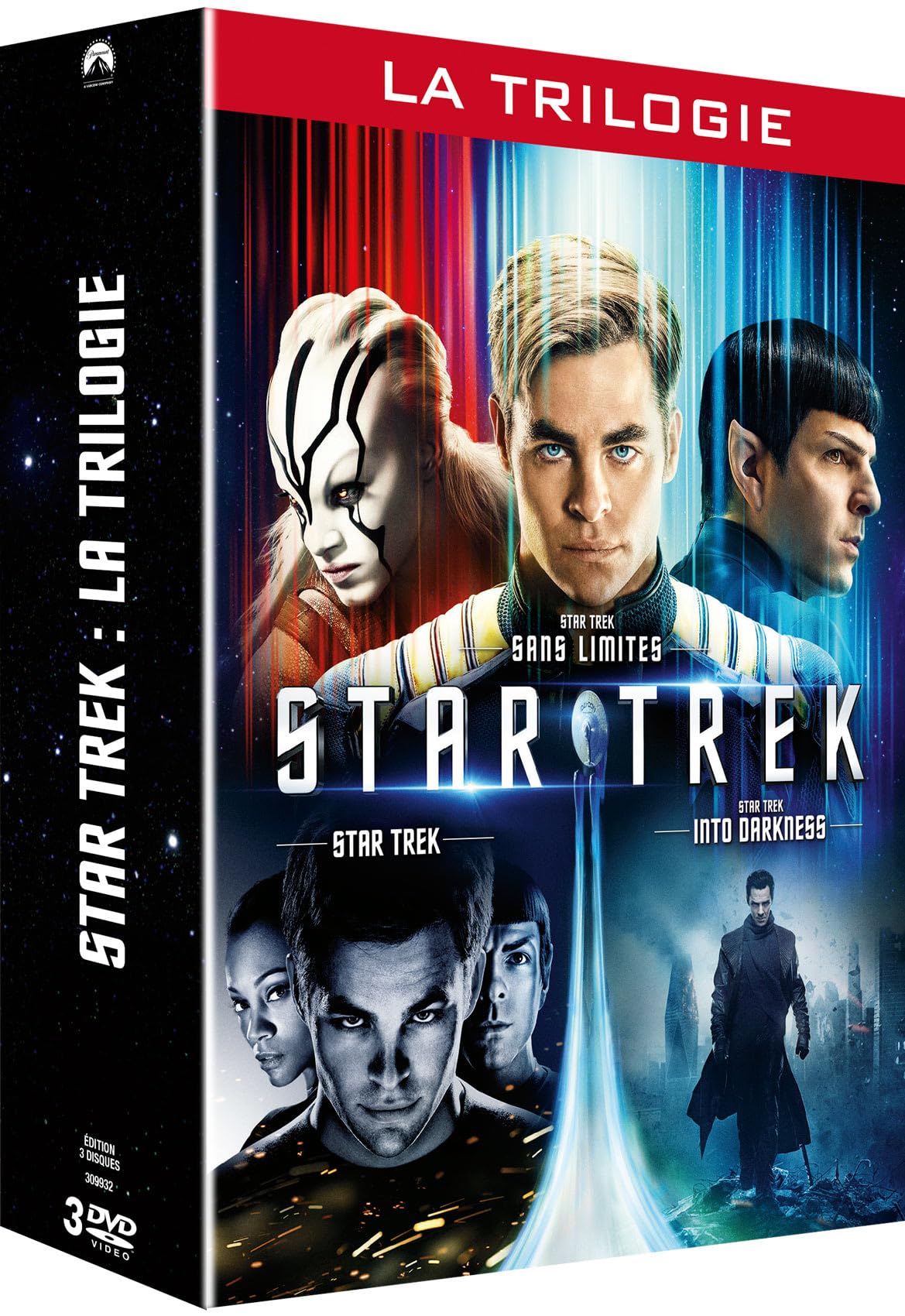 Coffret Star Trek Les Films : Stark Trek - 2009 / Star Trek Into Darkness / Star Trek Sans Limites dvd