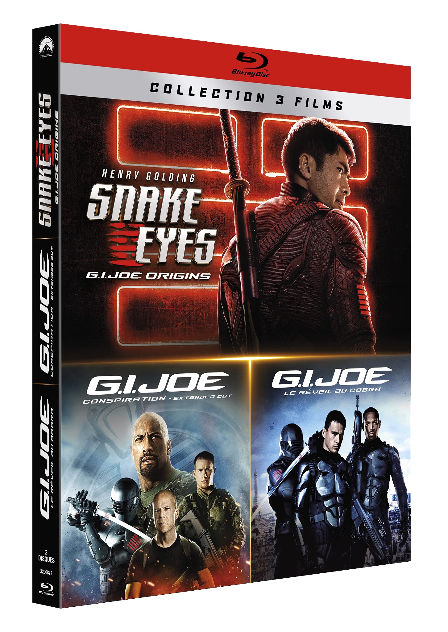 G.I. joe 1 : le réveil du cobra + g.I. joe 2 : conspiration + g.I. joe 3 : snake eyes Movies