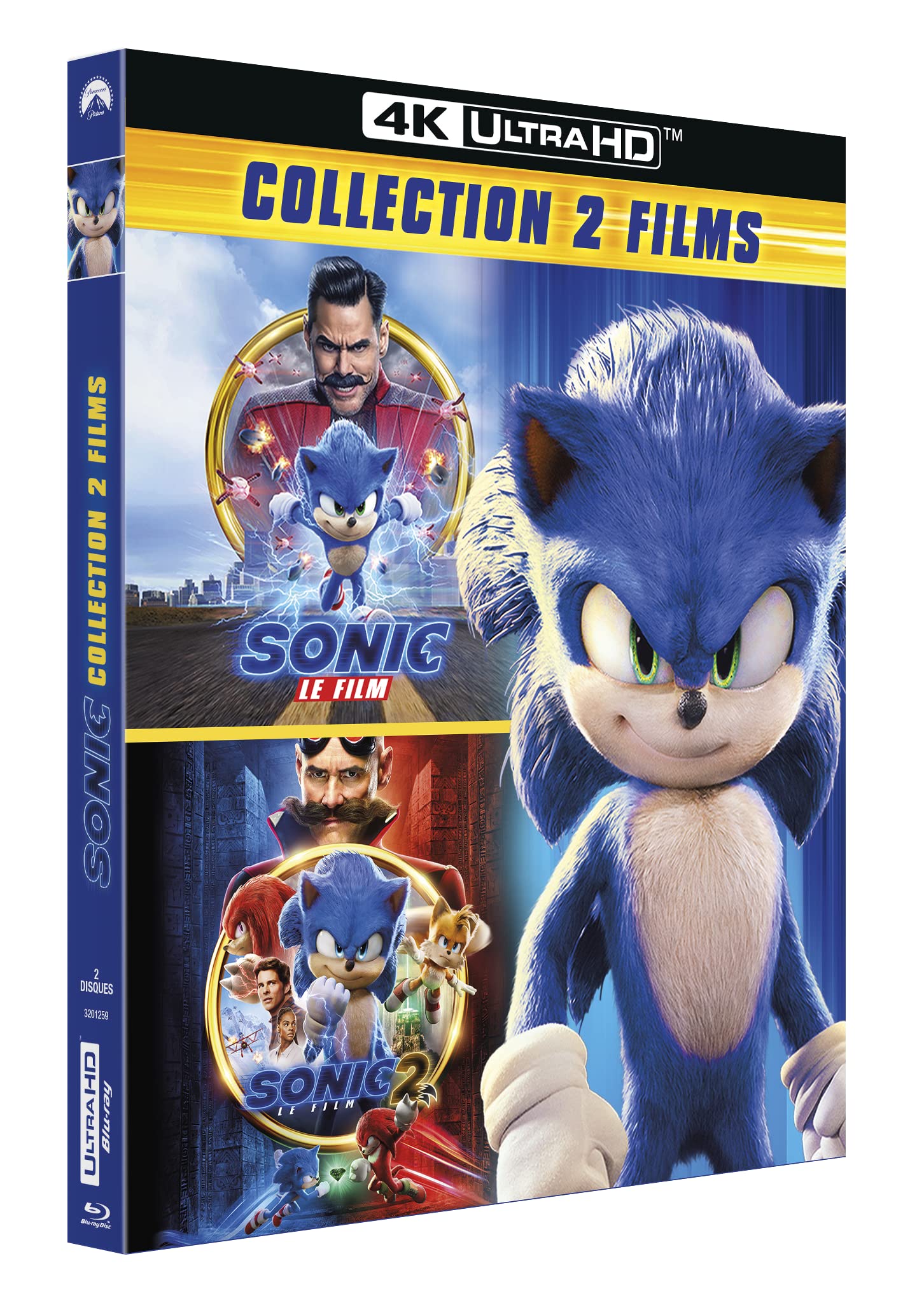 Sonic, le film 1 + 2 4k ultra hd Films