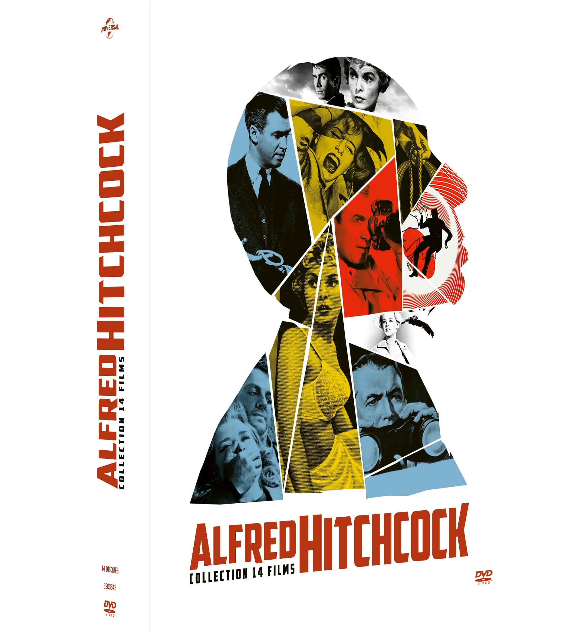 COFFRET ALFRED HITCHCOCK - LA COLLECTION 14 FILMS - 14 DVD Movies