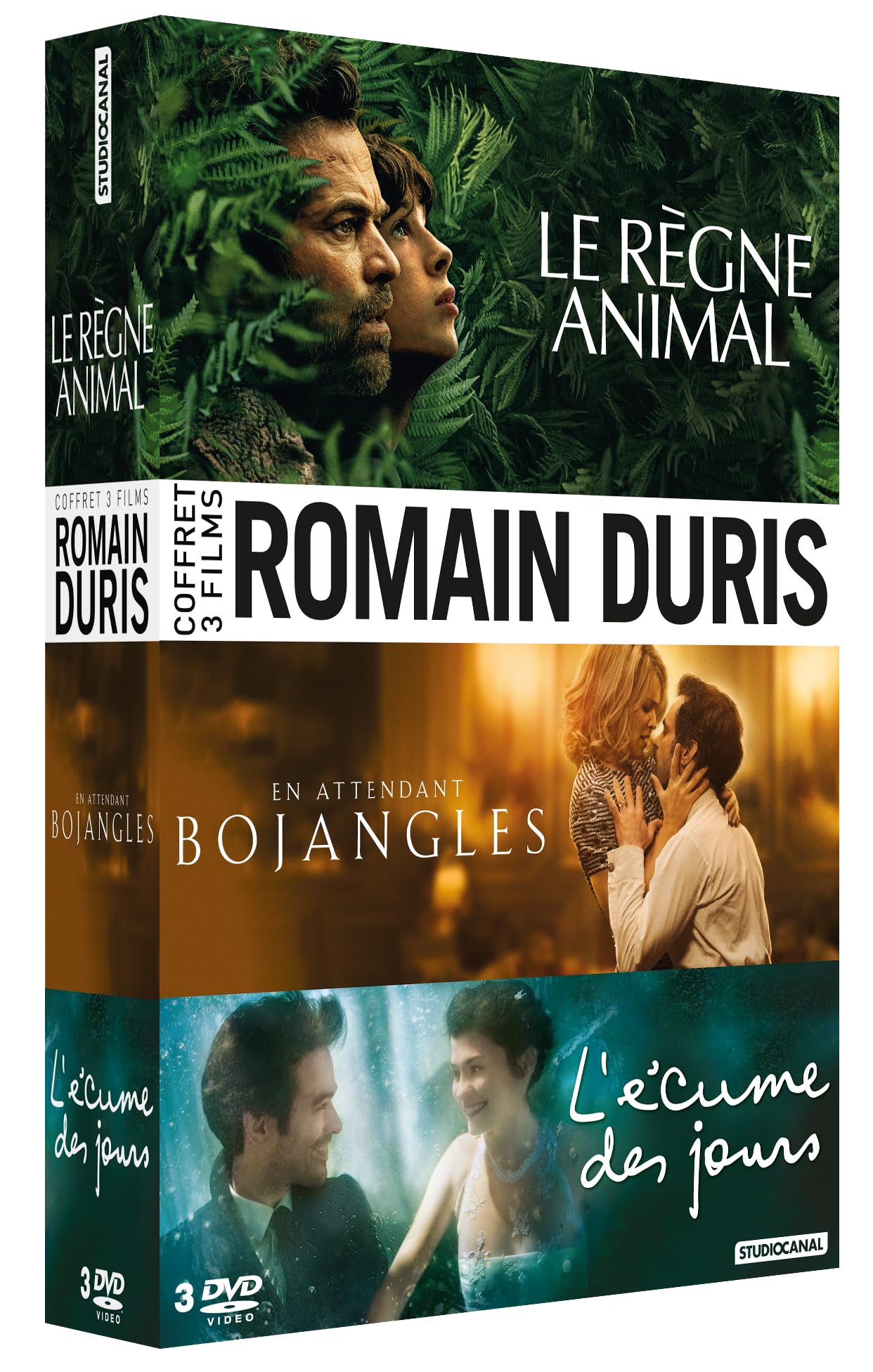 Romain Duris-Coffret : Le Règne Animal + en Attendant Bojangles + L'Écume des Jours dvd
