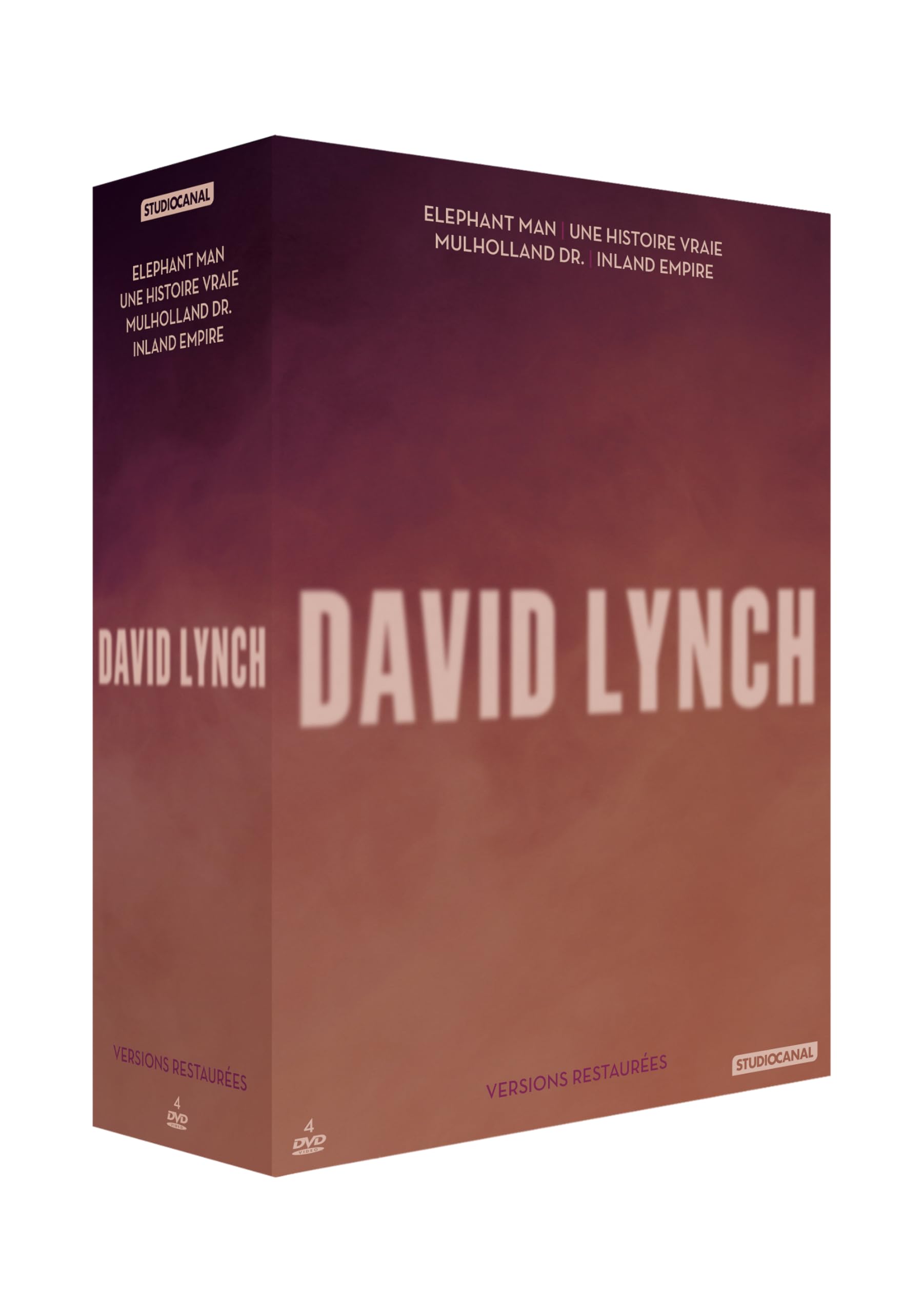 David Lynch-Coffret : Elephant Man + Une Histoire Vraie + Mulholland Drive + Inland Empire dvd