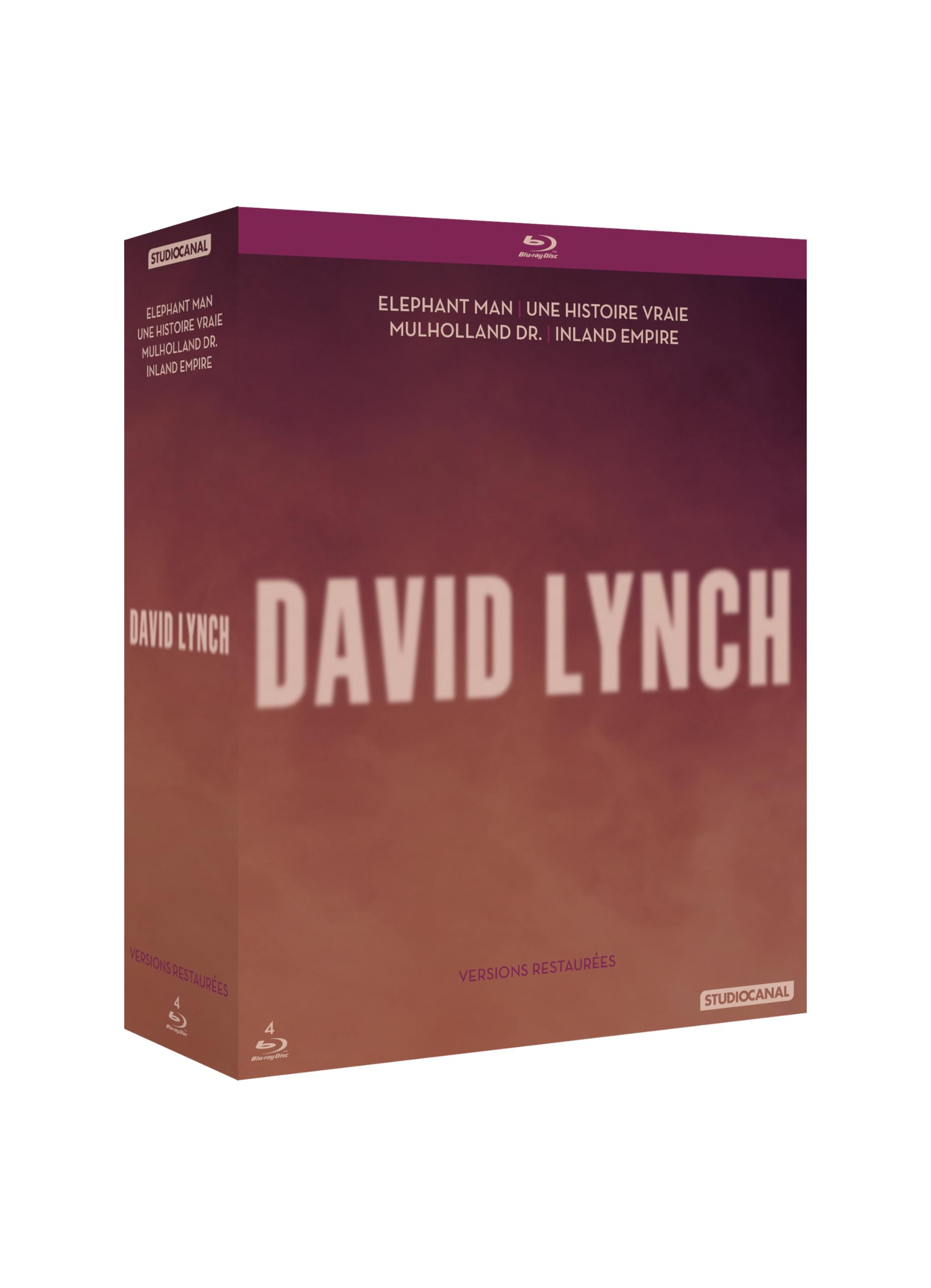 David Lynch-Coffret : Elephant Man + Une Histoire Vraie + Mulholland Drive + Inland Empire dvd