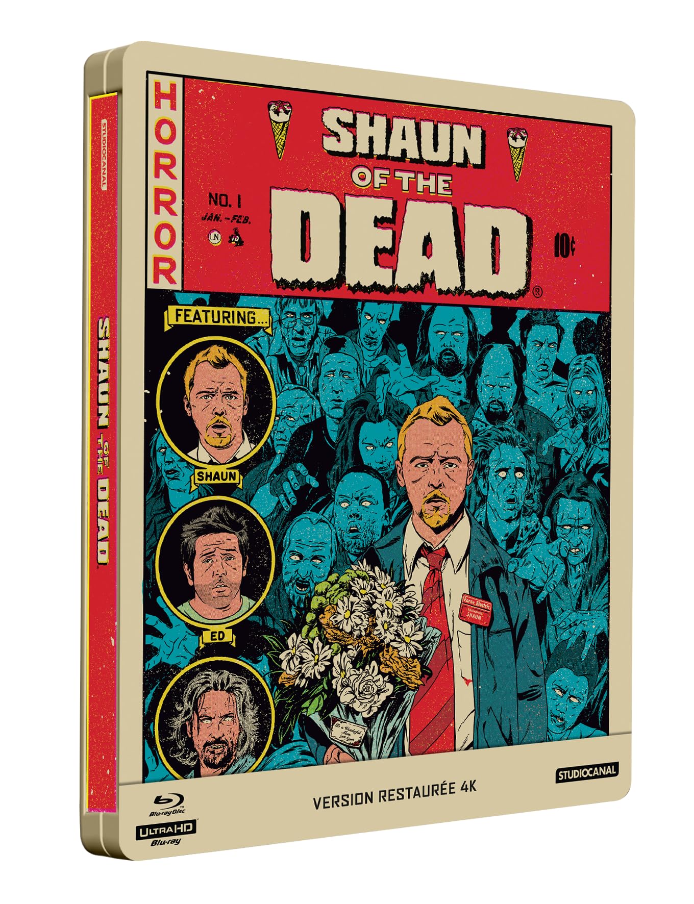 SHAUN OF THE DEAD - COMBO UHD 4K + BD - STEELBOOK - EDITION LIMITEE dvd
