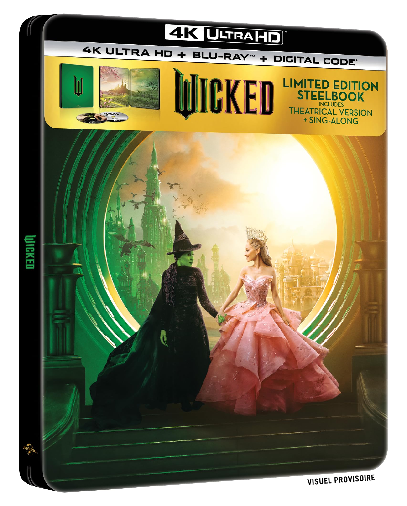 WICKED - COMBO UHD 4K + BD - STEELBOOK - EDITION LIMITEE Films