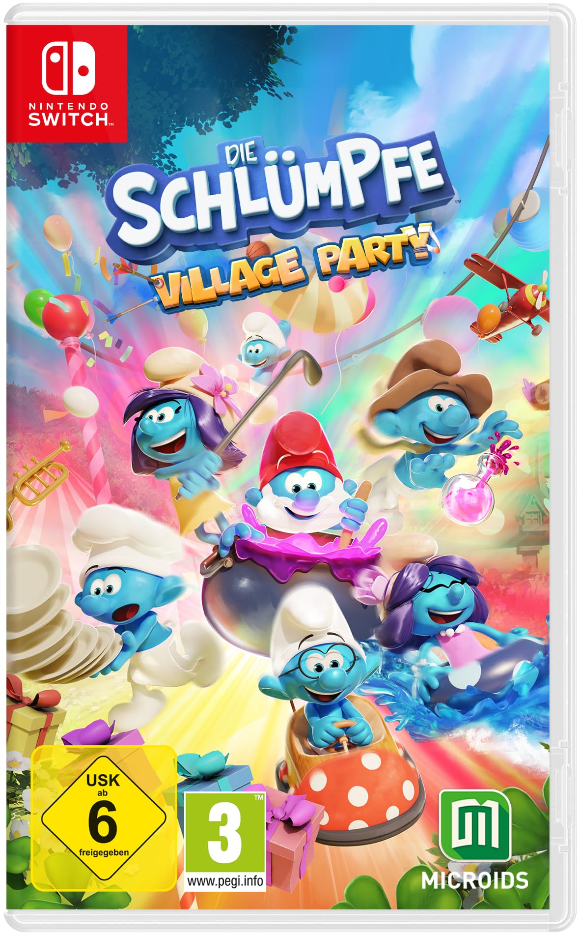 Die Schlümpfe - Village Party, 1.Switch,1 Nintendo Switch-Spiel Nintendo Switch