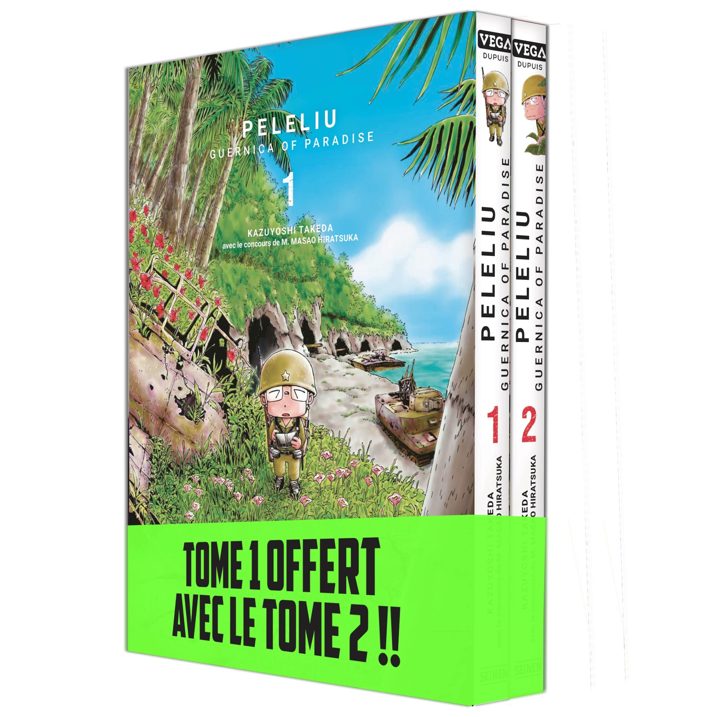 Bipack T2 + T1 (offert) Peleliu, Guernica of paradise Manga