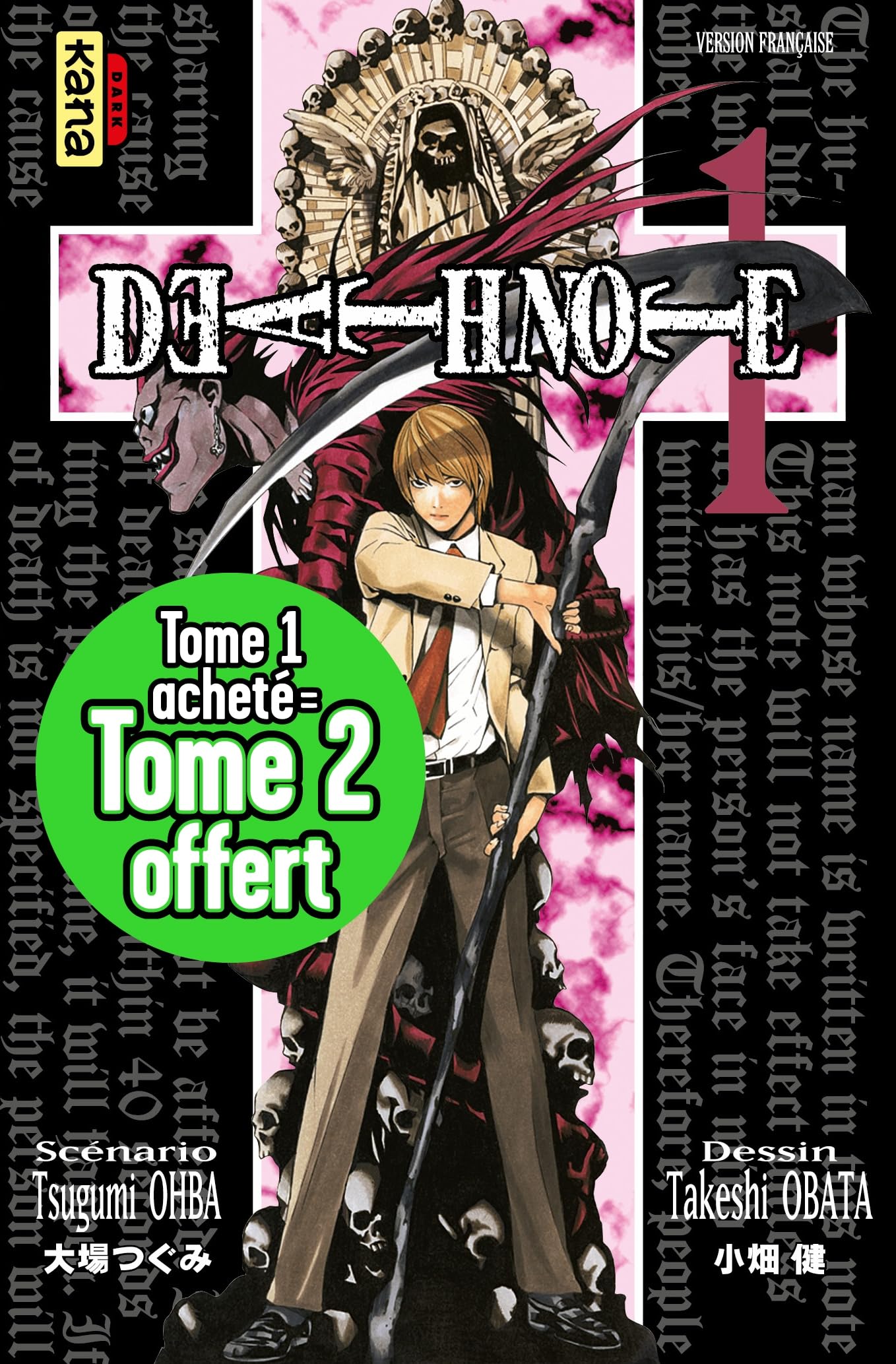 Pack 1+1 Death Note (Tomes 1+2) - OP 1+1 Kana 2024 book