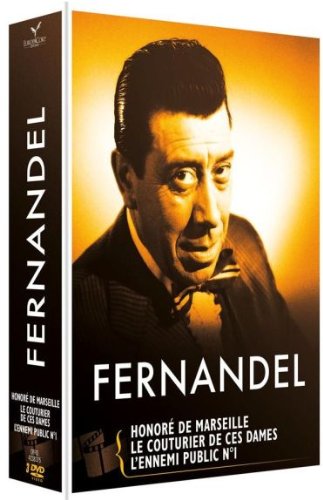 Fernandel-Coffret 3 Films : L'ennemi Public n° 1 + Le couturier de Ces Dames + Honoré de Marseille dvd
