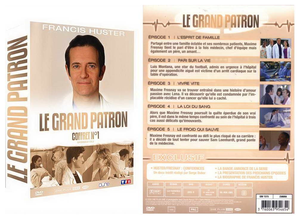 Le grand patron, coffret no. 1, épisode 1 a 5 : L'esprit de famille / Pari sur la vie / Vivre vite / La loi du sang Box sets