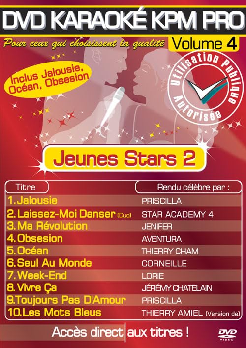 Karaoke Pro Vol.04 « Jeunes Stars 2 » Music