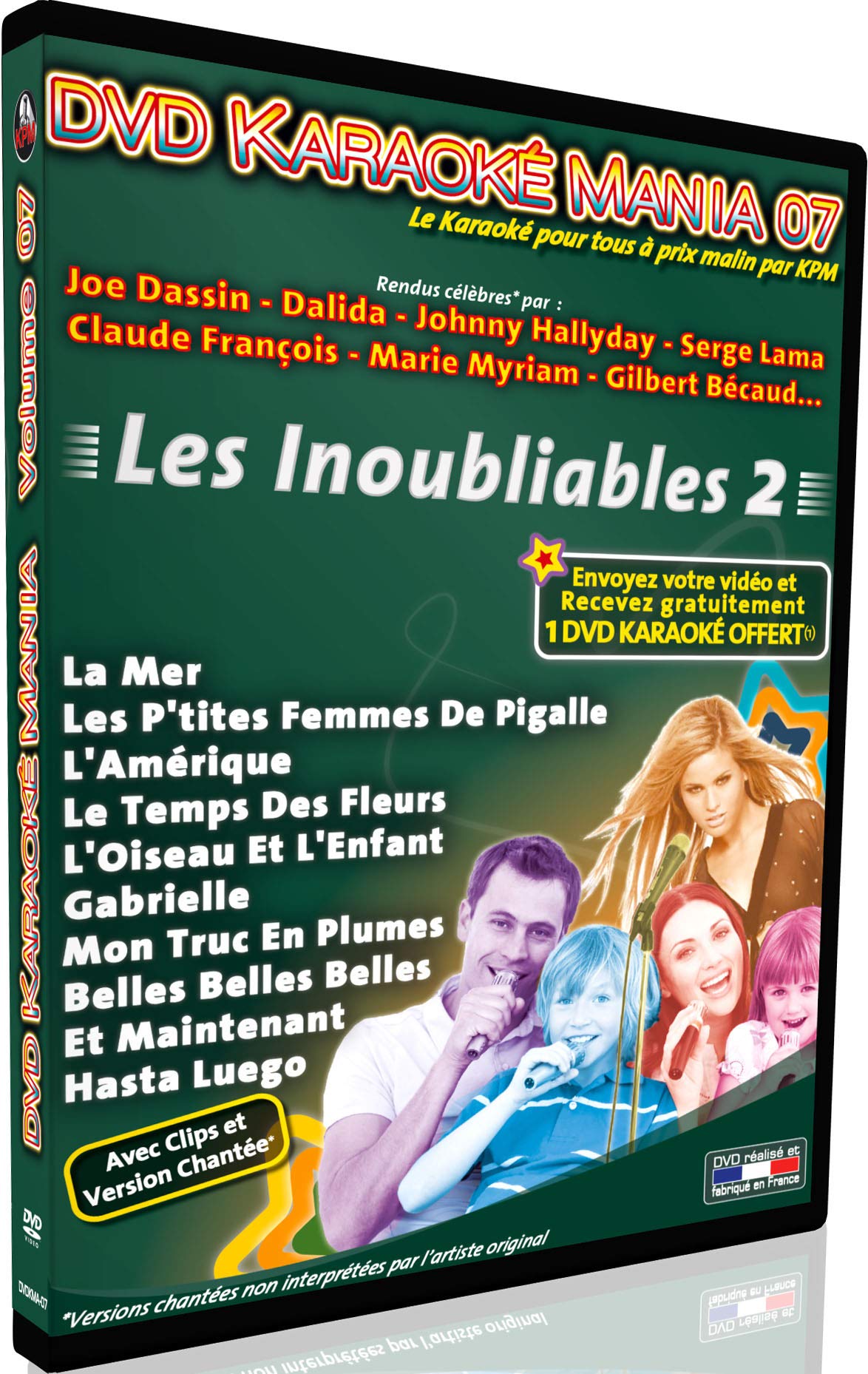 DVD Karaoké Mania Vol.07 "Les Inoubliables 2" cd