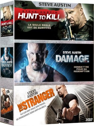Steve Austin : Hunt to Kill + Damage + The Stranger dvd