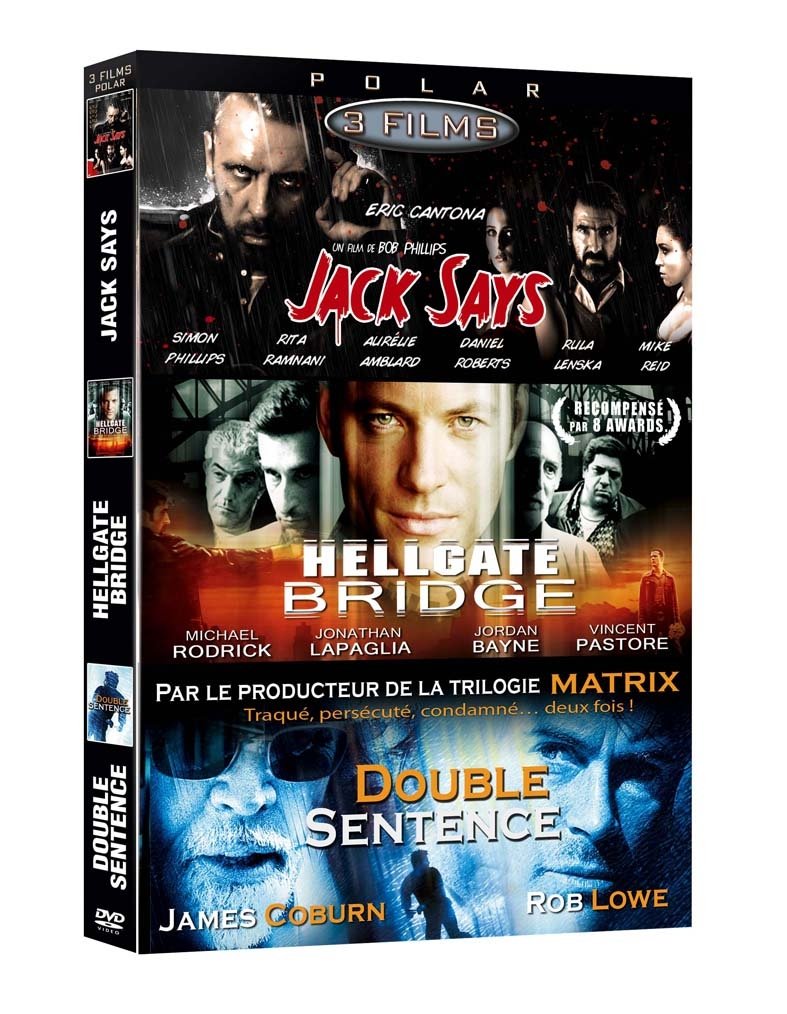 Polar - Coffret 3 films : Jack Says + Hellgate Bridge + Double sentence dvd