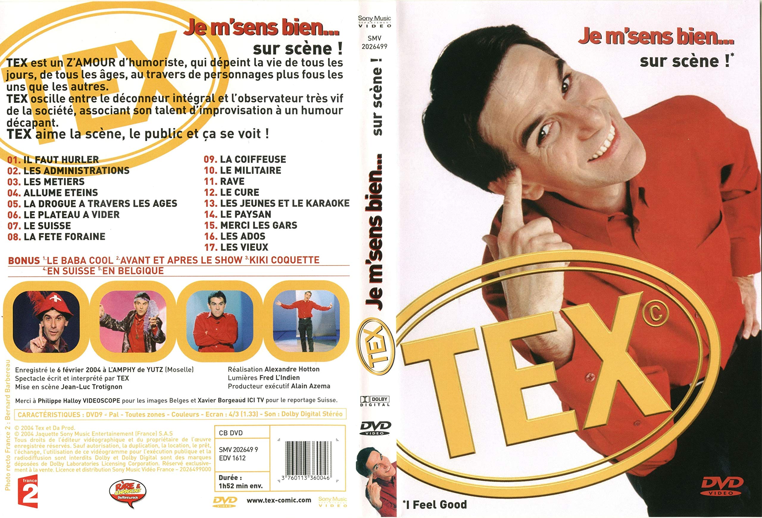 Tex je m'sens bien... sur scène ! Movies