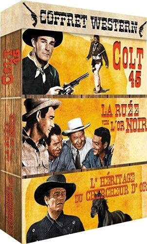 Western-Coffret 3 Films : Colt 45 + La ruée vers Noir + L'héritage du chercheur d'or dvd